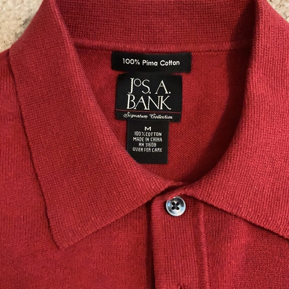 Jos. A. Bank Crimson Long Sleeve Button Sweater - Picture 2 of 4